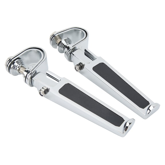 NFTIGB Pair Clevis Foot Pedals U Clamp Footrests Universal for Motorcycle Street Bike with 1in to 1-1/4in Highway Engine Crash Bar Engine Guards Premium Replacement Parts