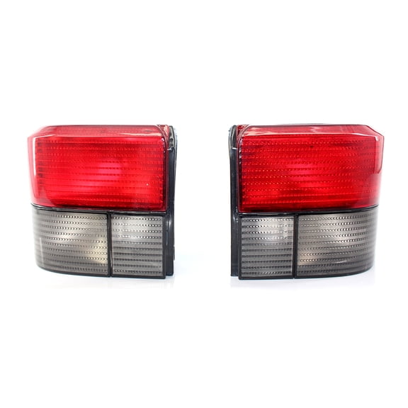 NFTIGB Pair of Red/Smoked Tail Lights Shell Cover Replacement for VW Transporter T4 Caravelle 1990-2004, Rear Left and Right Indicator Side Lamp Guards, No Bulbs Included (11.42 inches / 29 cm)