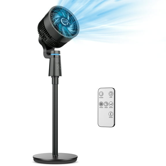 NFTIGB Pedestal Fans with Remote,75°+75° Oscillating Air Circulator Fan, 3 Speeds 3 Modes, 2025 New