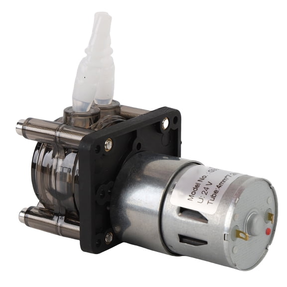 NFTIGB Peristaltic Liquid Dosing Pump 300ml/min with DC Brushed Motor for Aquarium Laboratory and Industrial Applications 24V 4.72 inches / 12 cm