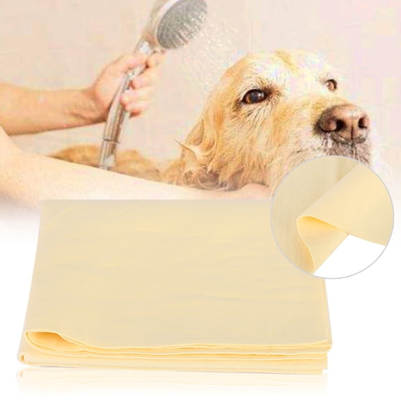 NFTIGB Pet Cloth Soft Comfortable Rapid Water Absorption Bath Shower Towel for Cats and Dogs Yellow (9.06 inches / 23 cm)
