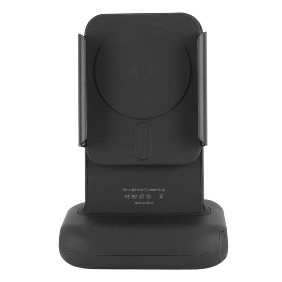 NFTIGB Phone Camera Grip Bluetooth Wireless Shutter Remote Smartphone Shooting Handle Rotation Clamp Holder for Video Photo, 2.7-3.7 Inches / 70-95mm Wide Cell Phone, Knight Black