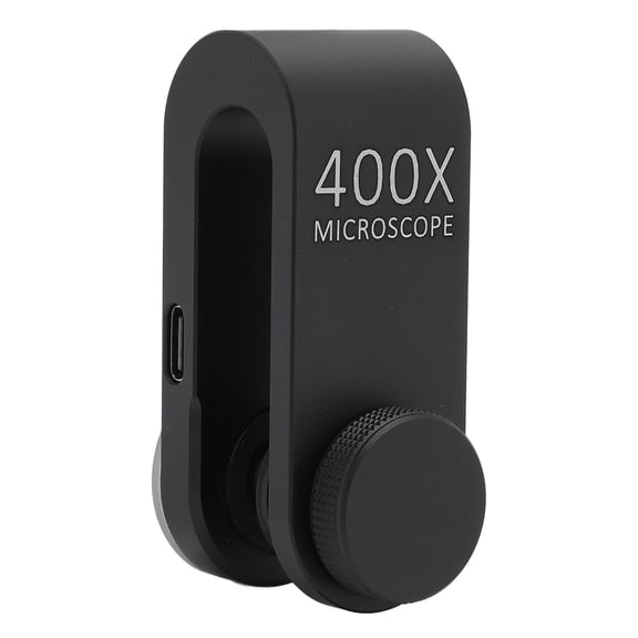 NFTIGB Phone Microscope Lens with Clamp LED Light Universal High Definition 400X Camera Lens for Biology Electronics Jewelry Making