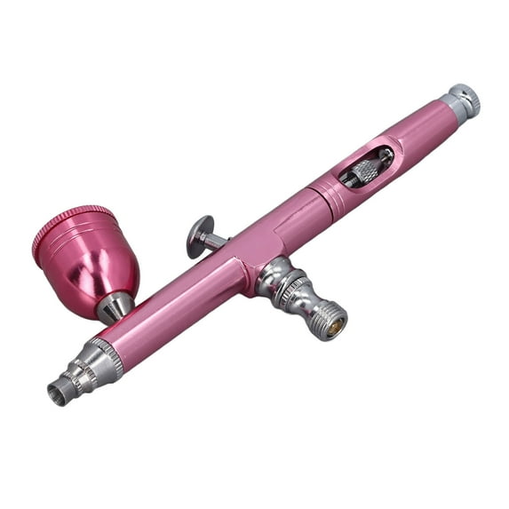 NFTIGB Pink 0.3mm Nozzle Portable Airbrush Gun Handheld Electric Air Brush Spray Pump for Nail Art Model Painting