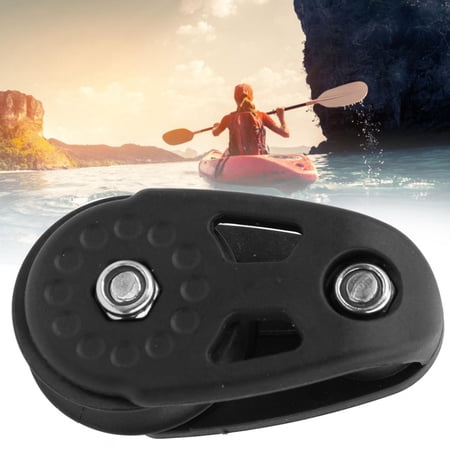 NFTIGB Plastic Single Pulley Block Sheave Accessories for Kayak Canoe Marine Anchor Trolley Smooth Steering Wheel Boat Rigging Hardware 360 Degree Rotation