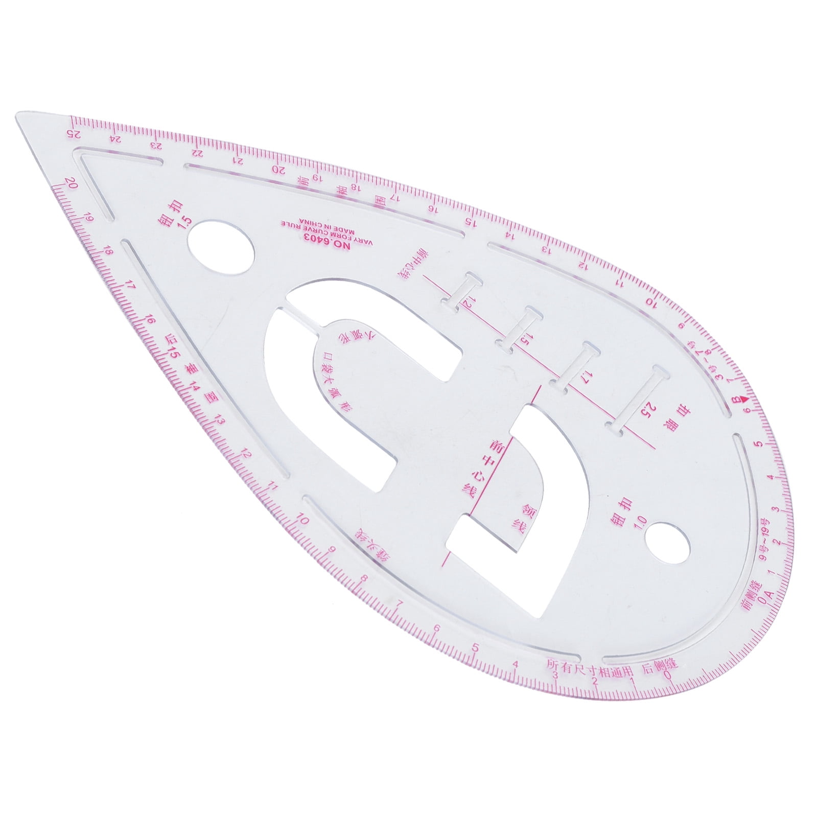 Plastic Rulars NFTIGB Plastic Sleeve Curve Ruler for Tailoring and Sewing, Essential ...