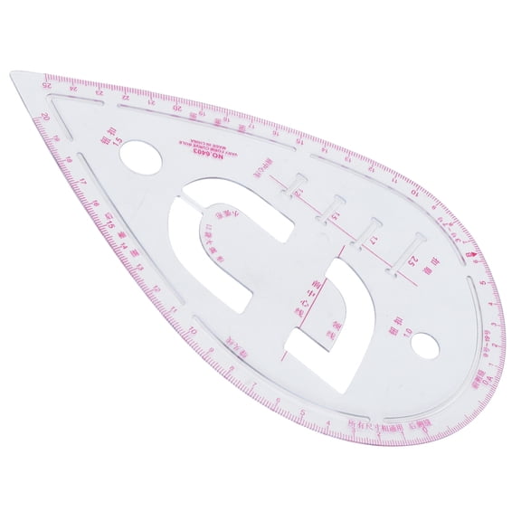 NFTIGB Plastic Sleeve Curve Ruler for Tailoring and Sewing, Essential Button Positioning and Proofing Tool, High-Precision Clothing Design Tool for Professionals and Hobbyists, 8.26 inches / 21 cm