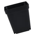 thumbnail image 1 of NFTIGB Plastic Square Plant Pot Planter 3.15 in / 8 cm with Tray Succulent Container Black, 1 of 9