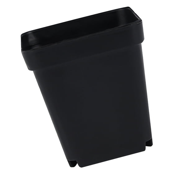 NFTIGB Plastic Square Plant Pot Planter 3.15 in / 8 cm with Tray Succulent Container Black