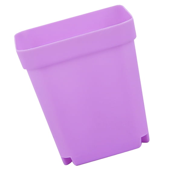 NFTIGB Plastic Square Plant Pot Planter 3.15 in / 8 cm with Tray Succulent Container Purple