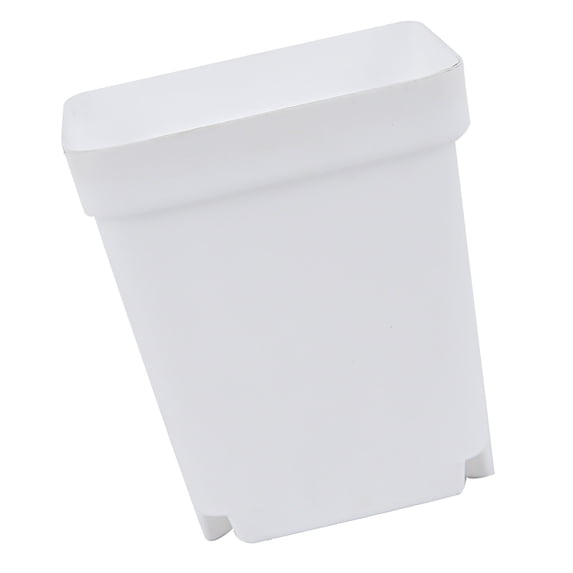NFTIGB Plastic Square Plant Pot Planter 3.15 in / 8 cm with Tray Succulent Container White