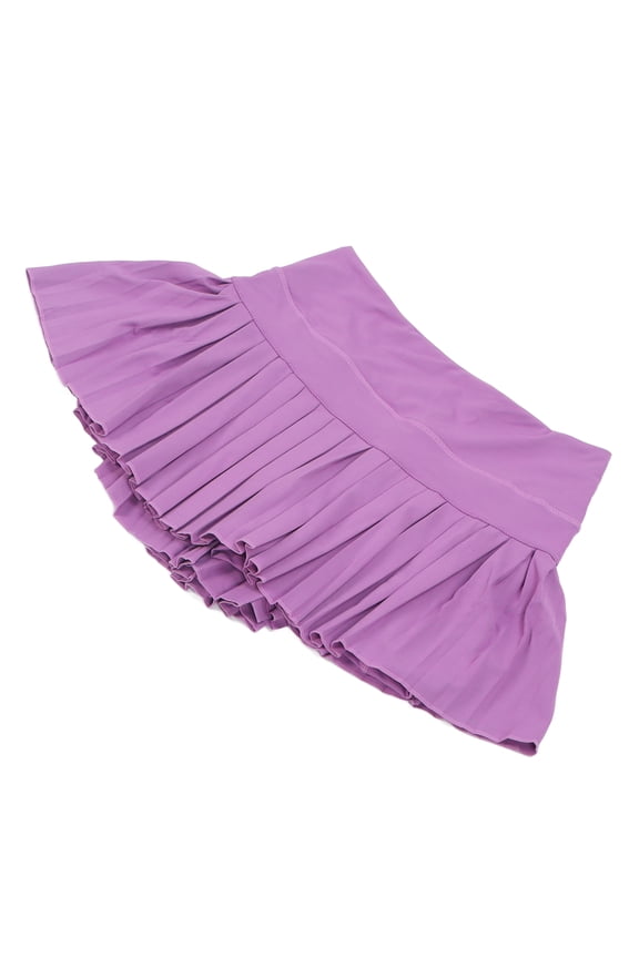 Pleated Tennis Skirts Pockets Athletic Skorts Running Workout Purple Sports Skirt for Women XL Breathable Lightweight Activewear for Golf Gym and Everyday Leisure