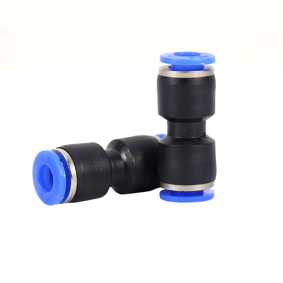 NFTIGB Pneumatic Push In Fittings Air Valve Water Hose Pipe Connector Joiner for 6mm Tubes, Space Saving Plastic Straight Design, High Pressure Fast Connection for Air and Water (5 Pack)