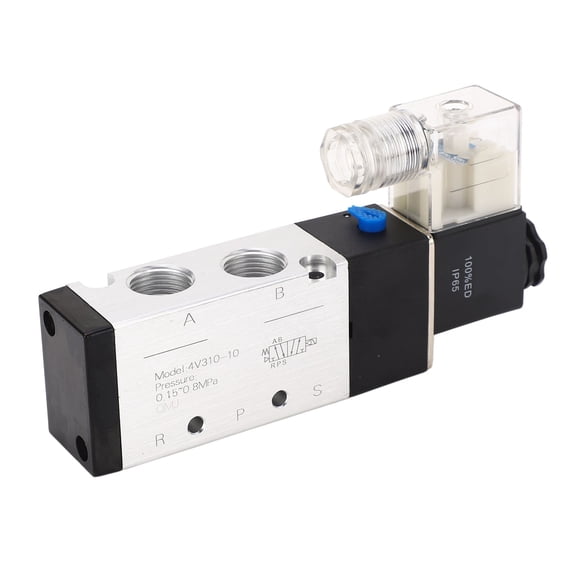 NFTIGB Pneumatic Solenoid Valve Aluminum Alloy Quick Response Anti Interference 2 Position 5 Way Automation DC24V (5.51 inches / 14 cm)