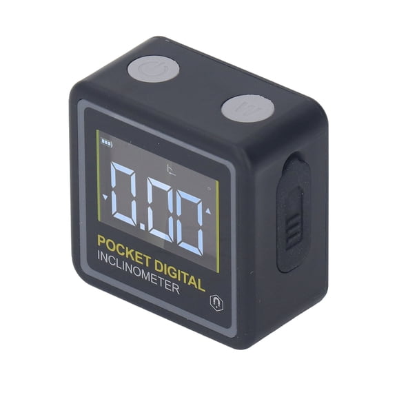 NFTIGB Pocket Digital Inclinometer Protractor Magnetic Angle Finder Measuring Tool for Woodworking Home Auto-Rotate LCD Portable Mini Goniometer Built-in Battery