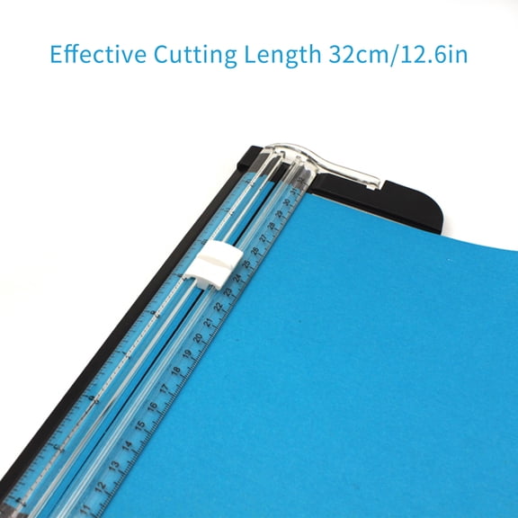 NFTIGB Portable A4 Sliding Paper Cutter, 12.6 Inch Heavy-Duty Guillotine Paper Trimmer with Ergonomic Guard and Accurate Scale Grid for Craft Cardstock Photos Pictures Scrapbooking Cutting Machine