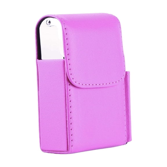 NFTIGB Portable Cigarette Case PU Leather Tobacco Pouch Lighter Holder Storage Box Container Rose Red. Crafted with luxury animal skin decorative pattern. Size 4.3 inches / 11 cm. Perfect.