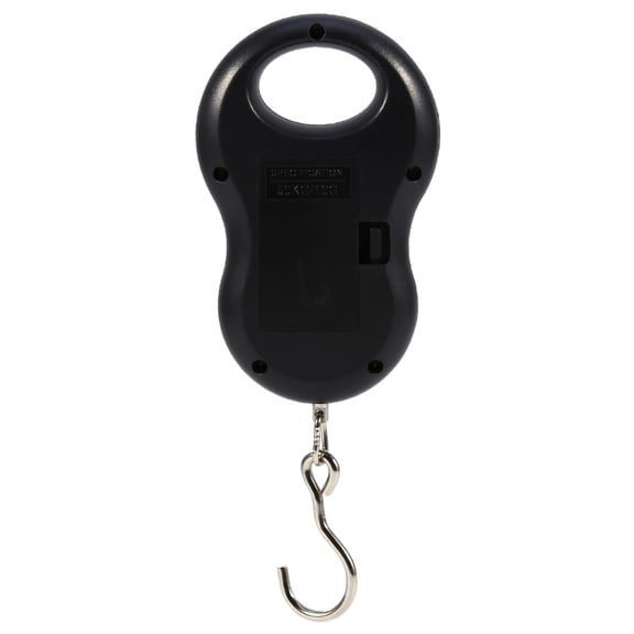 NFTIGB Portable Electronic Luggage Hook Scale Digital Weight Scale 110lb/50kg Hanging Travel LCD Display Auto-Off Black (6.3 inches/16 cm, 0.23 lbs/107 g) Easy-to-Read ABS Material For Vacations