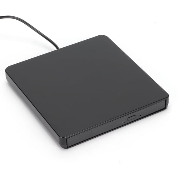 NFTIGB Portable External DVD Drive USB 2.0 High-Speed CD/DVD-RW Burner Player Writer for Laptop Desktop PC, Compatible with Windows 11/10/8/7/Vista/XP Linux Mac OS, Sleek Black Color Design