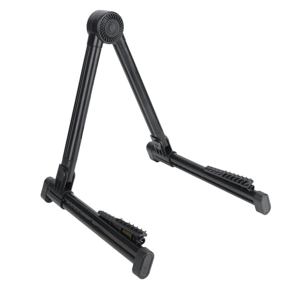 NFTIGB Portable Foldable A-Frame Universal Musical Instrument Stand for Acoustic Classic and Electric Guitars, Lightweight ABS Plastic, Black
