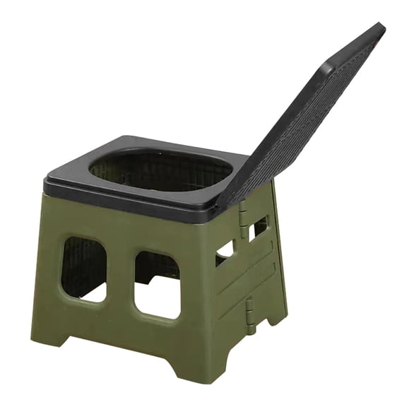 NFTIGB Portable Folding Camping Toilet Green Car Travel Potty with Lid 330lbs Capacity Outdoor Emergency