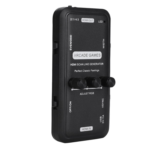 NFTIGB Portable HDMI Video Image Scan Line Generator for Arcade Games, LCD TV CRT Display Effect Video Audio Sync Output Module Board, 1080p Resolution Support, Plug and Play Video Accessory