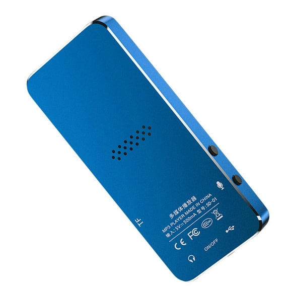 NFTIGB Portable MP3 Player with Bluetooth 5.2 Mini Digital Sports Audio Player Built-in Clear Speaker Multi-Function FM Radio Voice Recorder Game Player Walkman Audio Player with 16GB Memory Blue