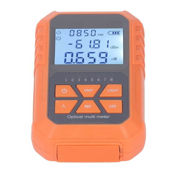 NFTIGB Portable Optical Multi Meter Fiber Optic Cable Tester and 5KM Visual Fault Locator VFL -70 to +6dBm Network Tester Kit with Rechargeable Battery (5.12 inches / 13 cm)