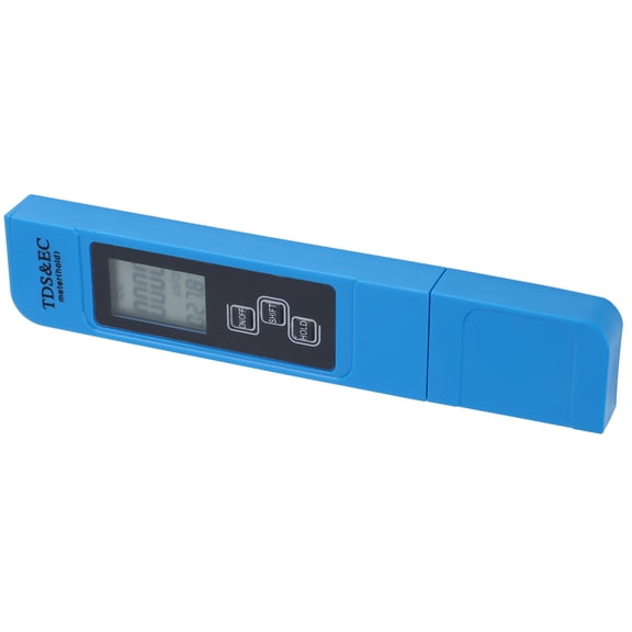 NFTIGB Portable Pen Type Digital TDS EC Meter Electrical Conductivity Tester Water Quality Test No Backlight for Swimming Pool, Aquaculture, and Water Plant Laboratory, Blue 2 Count