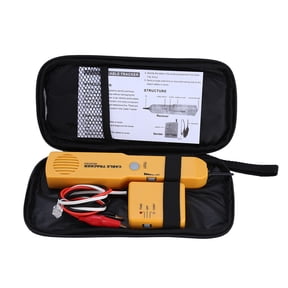 NFTIGB Portable RJ11 Network Cable Tester Toner Wire Tracker Tone Line Finder Detector Professional Networking Cable Tracker Diagnostics Maintenance Tool Kit