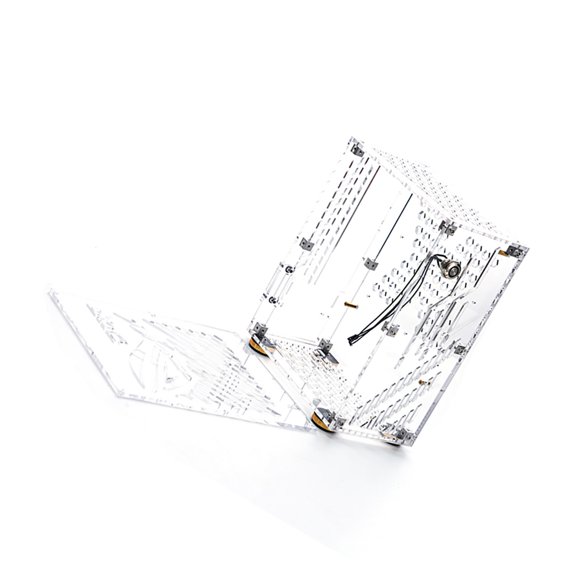 NFTIGB Portable Small Computer Case Plexiglass Shell Compact PC Case Desktop Mini-ITX Motherboard FLEX Power Supply, Clear (7.56 x 4.53 x 9.53 inches / 192 x 115 x 242 mm)