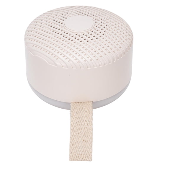 NFTIGB Portable Sound Machine for Baby 12 Quiet Sounds Rechargeable Travel White Noise Machine Infant Sleeping Soother with Soft Night Light Memory Setting Lanyard Bag Beige 3.7x2.0x3.0 inches