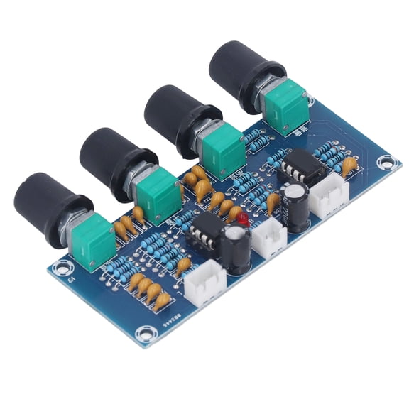 NFTIGB Preamp Module Dual Channel Preamplifier Tone Board for Digital Amplifier System DC 12V-24V High Performance Audio Component Output DIY Kit Set (4.72 inches / 12 cm)