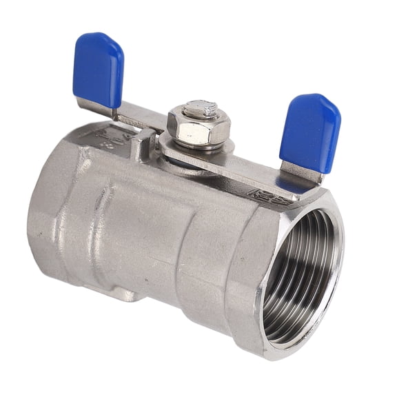 NFTIGB Premium 1in / 25.4mm Full Port Ball Valve 304 Stainless Steel Butterfly Shape Double Female Thread Replacement Valve for Garden Pump Faucets and Industrial Plumbing Applications