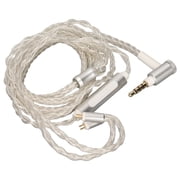 NFTIGB Premium 8 Core Silver Plated Earphone Upgrade Cable, Heavy Duty 2 Pin to 3.5mm Replacement Headphone Wire Cord with Integrated Mic for KZ C10 C16 AS10 ZS4 ZS3 ZS5 120 cm / 47.2 inches