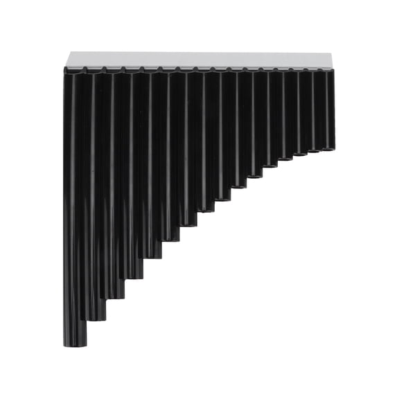 NFTIGB Premium ABS Pan Flute C Key 16 Pipes with Protective Cardboard Carrying Bag for Children Adults Beginners and Teaching Staff Black Edition (10.2 inches / 26 cm) Woodwind Instrument