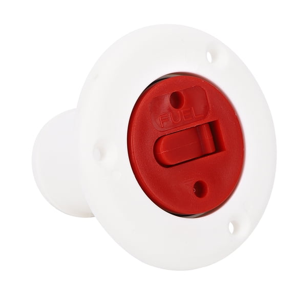 NFTIGB Premium ABS Plastic Boat Deck Fill Filler Port Gas Fuel Tank Replacement Hardware with Key Cap for Yacht and Motor Homes, White Finish, 11 inches / 27.9 cm Length