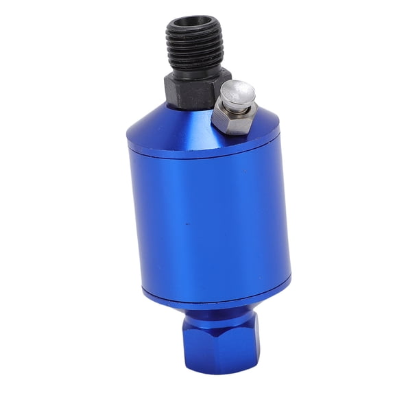 NFTIGB Premium Air Compressor Water Separator Filter 1/4" NPT Pneumatic Paint Gun Water and Oil Separator Blue Inline Moisture Trap Combo Pack for Spray Guns & Air Tools (2 Pack, 10 Inches / 25.4 cm)