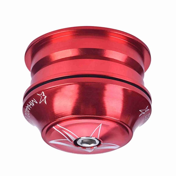 NFTIGB Premium Aluminium Alloy Bike Front Fork Stem Headset Replacement Tackle Bicycle Accessory for 44mm / 1.73 inches Tube, Rust-Resistant Sturdy Cycling Gear, Red