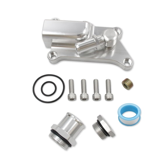 NFTIGB Premium Aluminum Alloy K Series Upper Coolant Housing with Straight Inlet, Direct Replacement for Honda Acura K20Z3 and K24 Engines, Does Not Work with K24Z and K24Y Series Engines, Silver