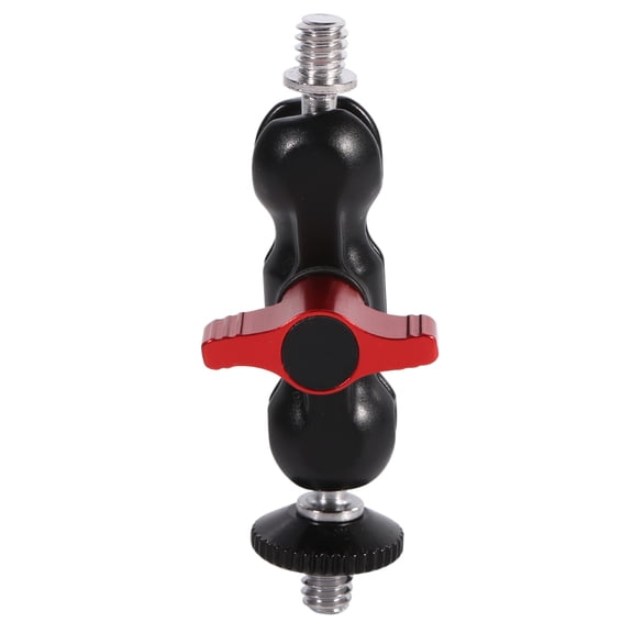 NFTIGB Premium Arm Mount Adapter Multi-Function Double Ballhead with Shoe Mount and 1/4 Inch Screw for DSLR Cameras, Camcorders, Monitors, and LED Lights - Durable Compact Design (2.7 inches / 7 cm)