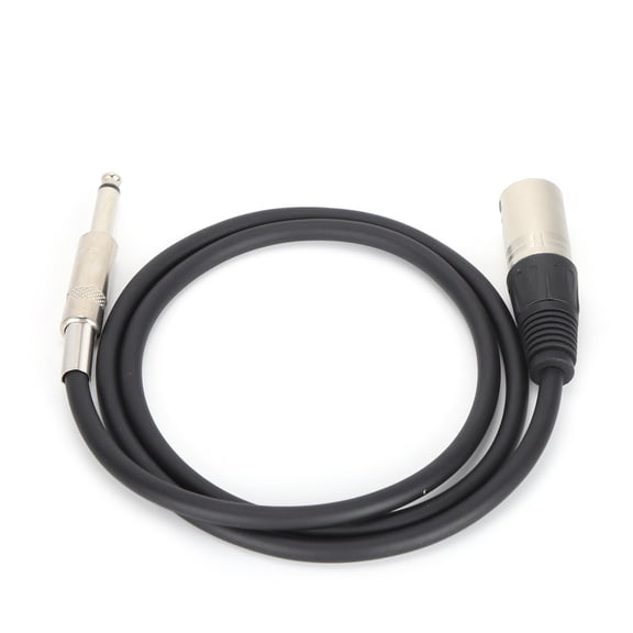 NFTIGB Premium Balanced 6.35mm Male TRS to XLR Male Microphone Line Studio Audio Interconnection Cable for Speakers Microphones Stage and DJ Performance, Heavy Duty Shielded Wire - 6.56 ft / 2 m