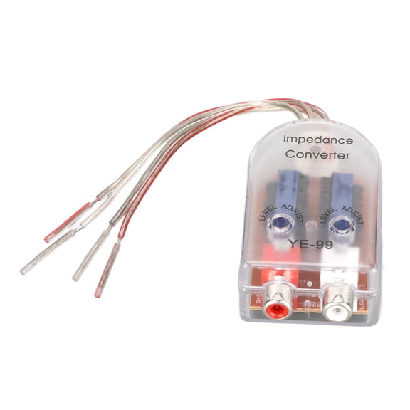 NFTIGB Premium Car Audio High to Low Impedance Converter RCA Wire Output Plug and Play for CD VCD DVD Player