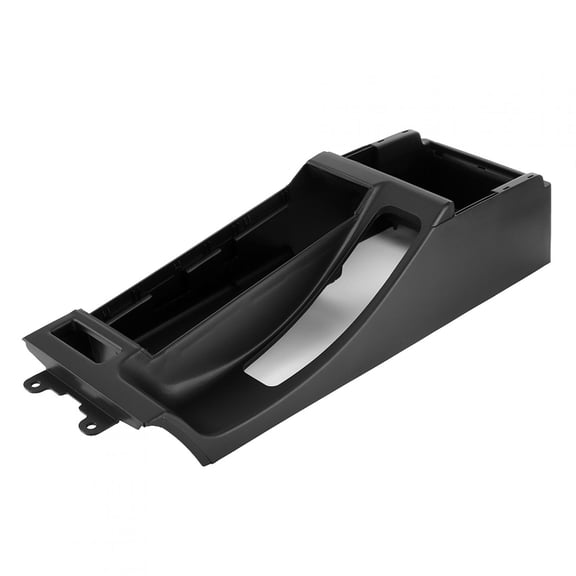 NFTIGB Premium Center Console Trim Base Compatible with BMW 3 Series E46 1998-2004, Durable ABS Plastic LHD Car Armrest Opening Base Console Replacement Parts, Sleek Matte Black Finish / 24.8 Inches