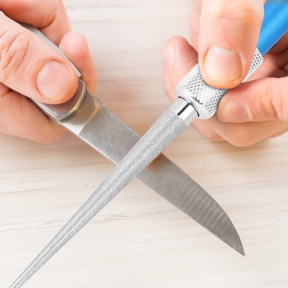 NFTIGB Premium Diamond Pocket Sharpener Professional Tapered Rod Pencil Sharpener Versatile Whetstone for Fish Hook Blade Serrated Knife Maintenance 7.2 inches / 18.3 cm