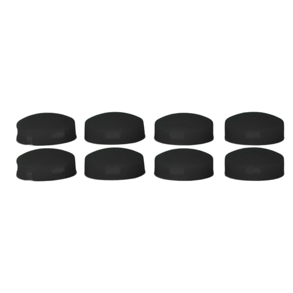 NFTIGB Premium Doorbell Button Replacement Durable Responsive Silicone Video Doorbell Buttons Pack of 8 with 4 Screws Compatible with Doorbell Pro, Dual Unit Size 0.75x0.3 in / 19x8mm Black