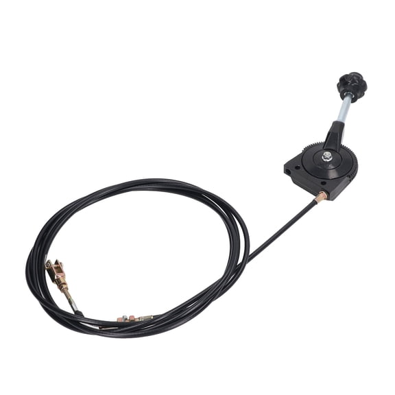 NFTIGB Premium Excavator Manual Throttle Cable 11.5ft / 3.5m Length Heavy Duty Stainless Steel and PU Motor Control Wire Replacement Parts for Mixers and Heavy Equipment, Quick Easy Installation