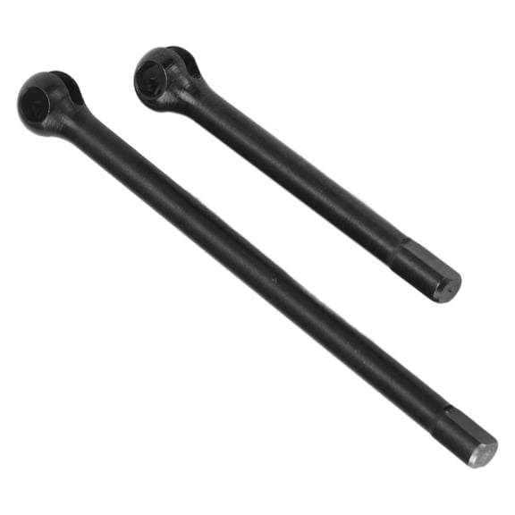 NFTIGB Premium Front Axle Drive Shaft Steel Front Dog Bone Drive Axle Shaft Replacement Parts Kit for Traxxas TRX4 RC Car Crawler Models (2.9 inches / 73.6 mm), Black, 6 Pieces