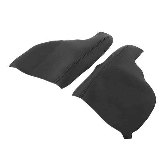 NFTIGB Premium Front Door Panel Armrest Cover Microfiber Leather Replacement for Honda Odyssey 2011-2017 Black 2 Pieces Interior Auto Accessories Upgrade