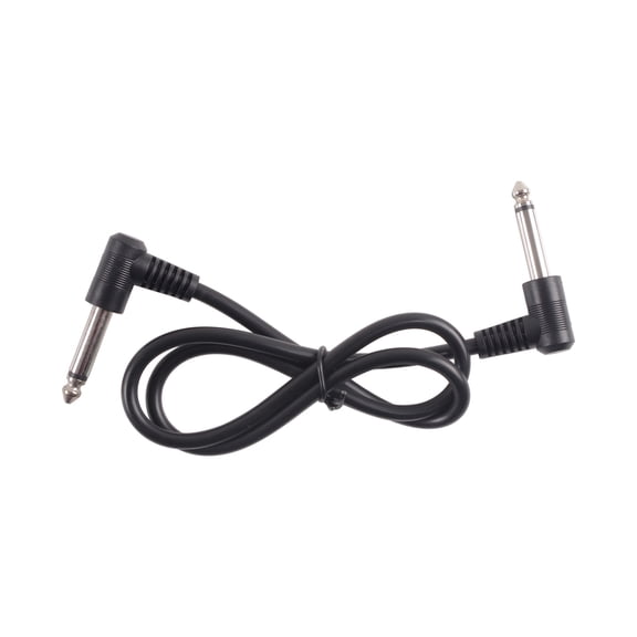 NFTIGB Premium Guitar Patch Cable 24 Inch Pro Noise Reduction Pedal Cord 6.35mm Right Angle Right-Angle Connectors 1/4 Inch Instrument Patch Cables for Guitar Pedals Effects